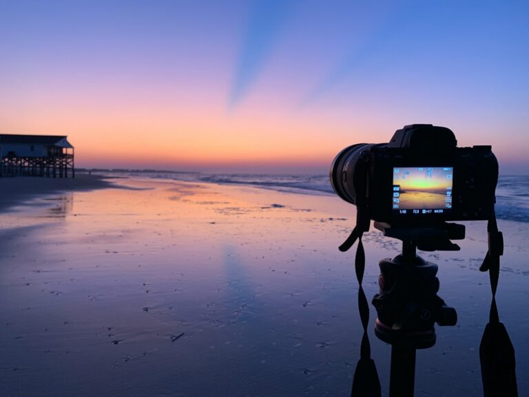 Sony A7 III camera facing seashore