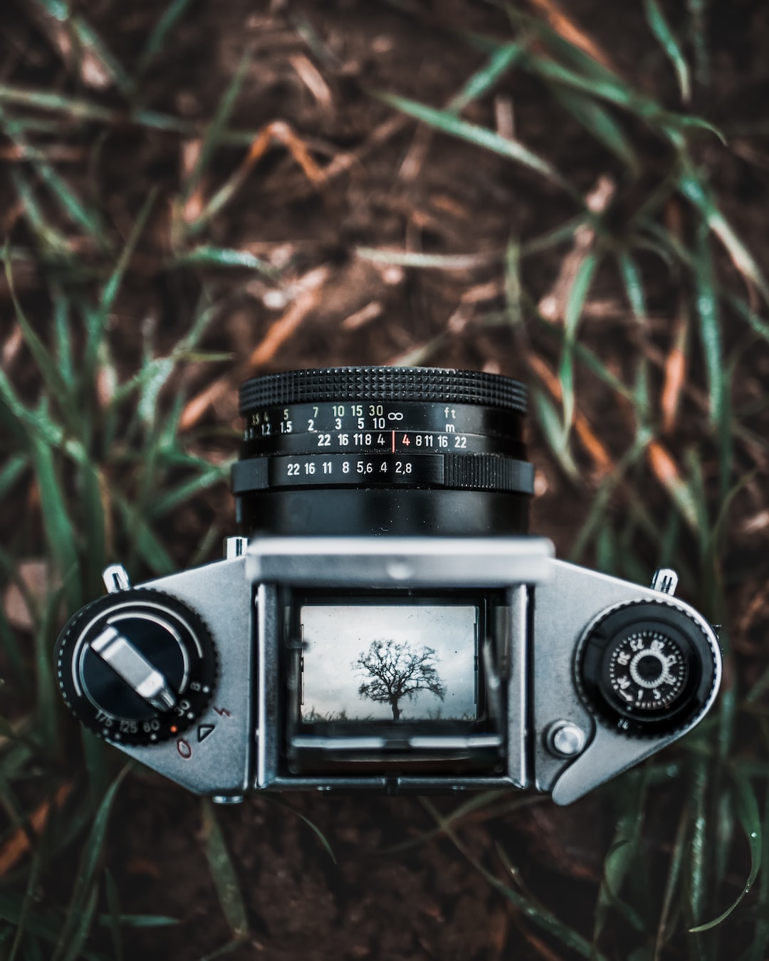 shallow focus photography of black and gray DSLR camera